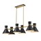 Z-Lite Soriano 6 Light Chandelier, Matte Black & Heritage Brass 728-6L-MB-HBR - alternate 1